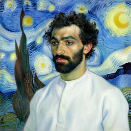 mohammed salah by van gogh