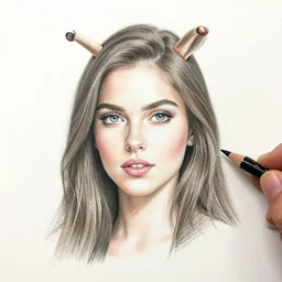 Colored pencil art on paper, Drui, highly detailed, artstation, Caran d'Ache Luminance