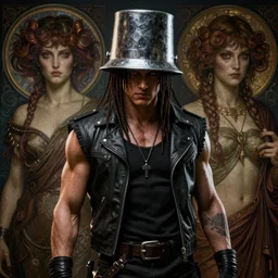 buckethead the musician as vega from street fighter, ultra realistic, concept art, intricate details, eerie, highly detailed, photorealistic, octane render, 8 k, unreal engine. art by artgerm and greg rutkowski and magali villeneuve and alphonse mucha