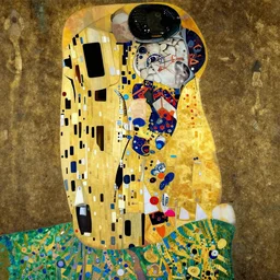 realistic portrait of a cyborg knight by gustav klimt | detailed, intrincate, sharp focus, elegant, ornamental
