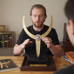 a youtuber unboxing the ark of the covenant
