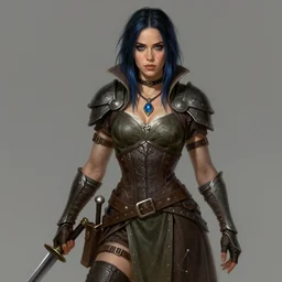 katy perry as a rogue, d & d, fantasy, highly detailed, digital painting, artstation, concept art, matte, sharp focus, illustration, art by greg rutkowski and alphonse mucha