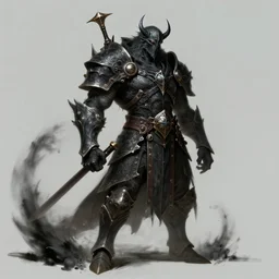 a high quality digital painting of a character design for a darksouls boss