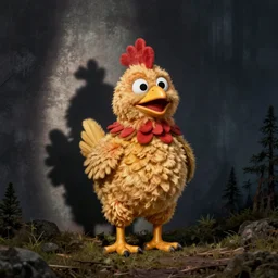 clucky the goofy chicken muppet
