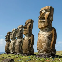 antique easter island view, intricate, elegant, volumetric lighting, digital painting, highly detailed, artstation, sharp focus, illustration, concept art, ruan jia, steve mccurry