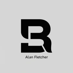 ai letters minimalist corporate logo by alan fletcher