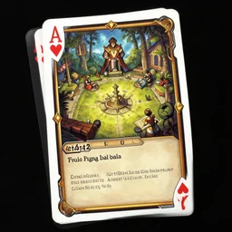 A concept art showing a card designed by frank grazetta. This is a card game concept art , card , tabletop, design, card , Pinterest , hd 4k