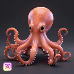 smile octopus, octane render, instagram photo, unreal engine 5