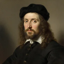 a portrait of lechuck, by rembrandt, featured on artstation