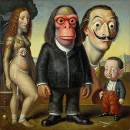 bored ape yacht club by james jean and salvador dali and shusei nagaoka, oil on canvas, exquisitely intricate details, surrealism, neoclassicism, renaissance, hyper realistic, ultra detailed, cell shaded, 8 k