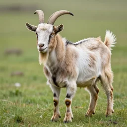 nature cam capture of a feral, rabid goat, 4k