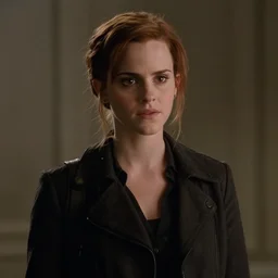 Movie still of Emma Watson in Matrix, establishing shot