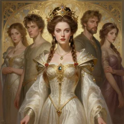 ancient queenalexandra daddario, diffuse lighting, fantasy, intricate, elegant, highly detailed, lifelike, photorealistic, digital painting, artstation, illustration, concept art, smooth, sharp focus, art by john collier and albert aublet and krenz cushart and artem demura and alphonse mucha