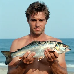 7 0 s movie still of mi - homme mi - poisson, cinestill 8 0 0 t 3 5 mm technicolor, heavy grain, high quality, high detail