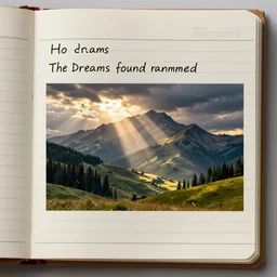 the dreams found randomized in a notepad document, windows xp