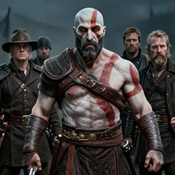 A shot from a Film about World War 2 starring Danny Devito as Kratos, God of War, by nuri iyem, james gurney, james jean, greg rutkowski, anato finnstark, infared photography, 8K, film render