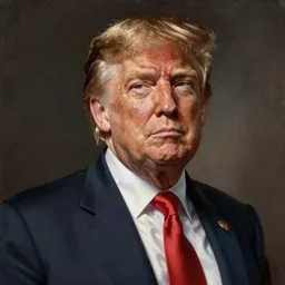 Donald Trump as the god-emperor of mankind, epic and classy portrait, oil painting, award winning on Artstation, hyper detailed, hyper realistic, righteous wrath, by Michelangelo