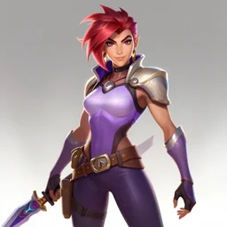 Sylvanas in Overwatch as Tracer, character art, artstation