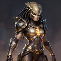 portrait of apex legends, the predator, intricate, elegant, glowing lights, highly detailed, digital painting, artstation, glamor pose, concept art, smooth, sharp focus, illustration, art by artgerm and greg rutkowski, artey freytag