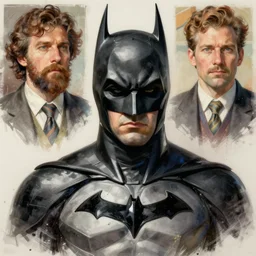 Batman, portrait, highly detailed, digital painting, artstation, concept art, sharp focus, illustration, art by artgerm and greg rutkowski and alphonse mucha