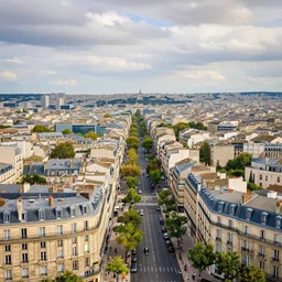 Rue de Rennes, viewed from Montparnasse Tower, Realistic, HDR, HDD, 8K, Profile Picture