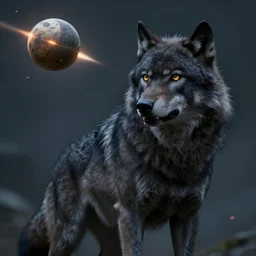 a portrait of dark wolf casting projectile - ball and shoot it, cyberpunk concept art, trending on artstation, highly detailed, intricate, sharp focus, digital art, 8 k
