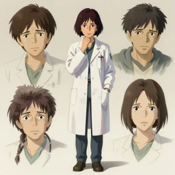 detailed, sharp, full body portrait of a sad and gloomy crying female physician wearing a white coat by Ilya Kuvshinov and Anna Dittmann and studio ghibli and WLOP and Rossdraws, digital art, trending on artstation, anime arts, featured on Pixiv, HD, 8K, highly detailed, good lighting, beautiful, epic, masterpiece