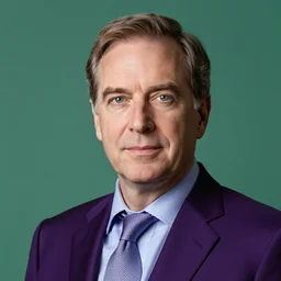 augustus aloysius corporate portrait, senior sales marketing acquisitions ceo executive vp, purple green color scheme, professional studio lighting, hyperreal detailed lifelike facial features, corporate portraiture shot by cindy sherman and david lynch