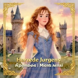 hermione granger with hogwarts as background at sunset, highly detailed, gold filigree, romantic storybook fantasy, soft cinematic lighting, award, disney concept art watercolor illustration by mandy jurgens and alphonse mucha and alena aenami, pastel color palette, featured on artstation