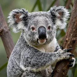 koala with fangs