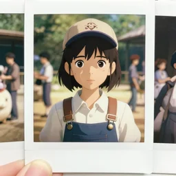 a 3 d render film animation still polaroid portrait of a 1 9 5 0's zoo keeper girl, finely detailed features, sun light, at a busy zoo, gapmoe yandere grimdark, trending on pixiv fanbox, painted by greg rutkowski makoto shinkai takashi takeuchi studio ghibli, akihiko yoshida, pixar 3 d, renderman