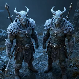frost druid brotherhood of the terra cotta, in the style of michael whelan and tim jacobus, trending on artstation, dramatic blue lighting camera view from above german romanticism, unreal engine 5, hyperrealism,