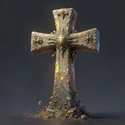 an imaginary, fantasdy creature that resembles a cross. volumetric lighting, detailed painting, art