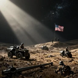 American civil war in Space