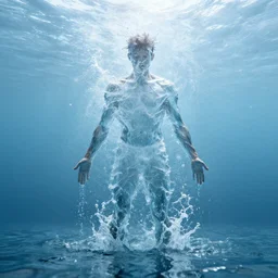 man made of water