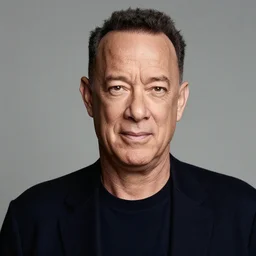 a stunning photographic portrait of tom hanks taken by annie leibovitz