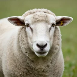 a sheep with the face of jesus christ