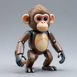 small robotic monkey, product photo, detailed, 4k