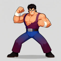 bob barker in fighting game, light frame, acrobatic moveset, fan favorite, 2 d sprite 3 rd strike arc system works snk capcom bandai namco