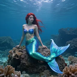 Beautiful cinematic photo of a mermaid