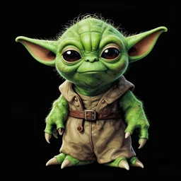 zombie yoda, in the style of beksinski, green, black, vibrant, chiaroscuro, high detail, perfect artwork, clean lines