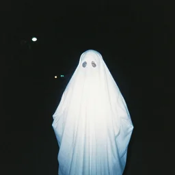 a ghost captured on a film camera with expired film