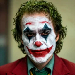 Jean-Luc Mélenchon wearing Joker makeup, 4k, highly detailed