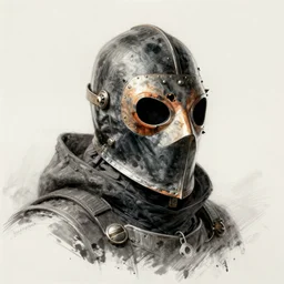 an artgem sketch of a plague doctor ghost rider t, plague doctor mask is half burnt off, as a d & d character, magical, red highlights, hip hop aesthetic, concept sheet, painting by gaston bussiere, demon slayer, akiri toriyama, dramatic lighting, professional manga style, anime