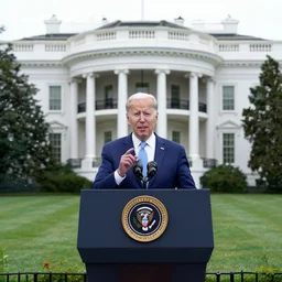 biden using his super move st the white house, digital photography