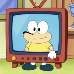 grainy nostalgic VHS footage of a cartoon of 2004. TVY7