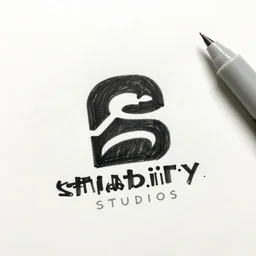 a sharpie drawing of a logo for stability studios