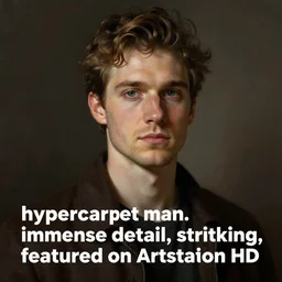 “hypercarpet man, realistic concept art, immense detail, epic, striking, featured on Artstation HD”