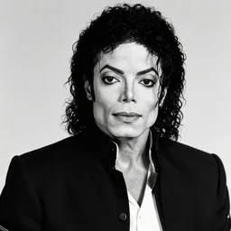 Michael Jackson, Michael_jackson, photography, black and white photo portrait
