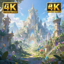in an ethereal magical fairy city, highly detailed, 8 k, hdr, award - winning, octane render, artstation, volumetric lighting, anime wallpaper